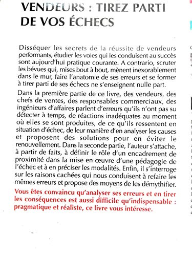 Vendeurs : tirez parti de vos échecs