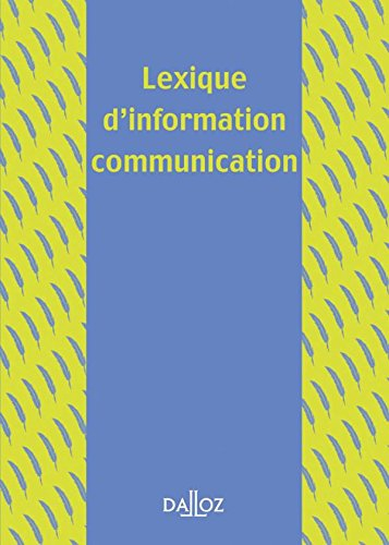 Lexique d'information communication