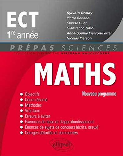 Mathématiques ECT 1re année : nouveau programme