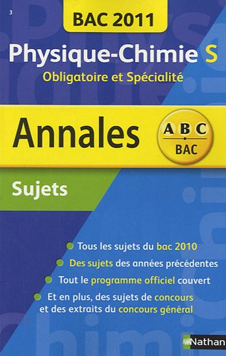 Physique chimie S, obligatoire et spécialité : bac 2010, sujets