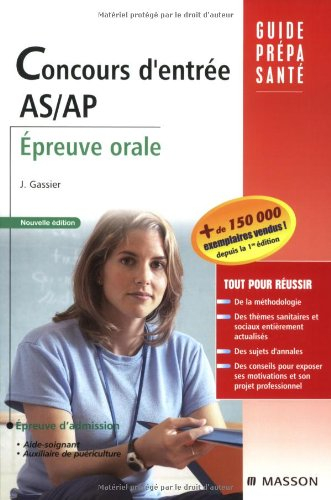 Concours d'entrée AS-AP : épreuve orale