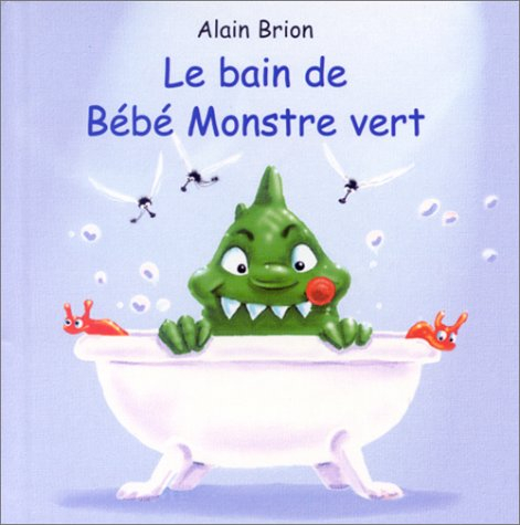 Le bain de Bébé Monstre Vert
