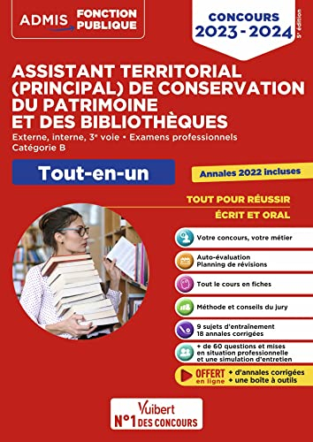 Assistant territorial (principal) de conservation du patrimoine et des bibliothèques : externe, inte