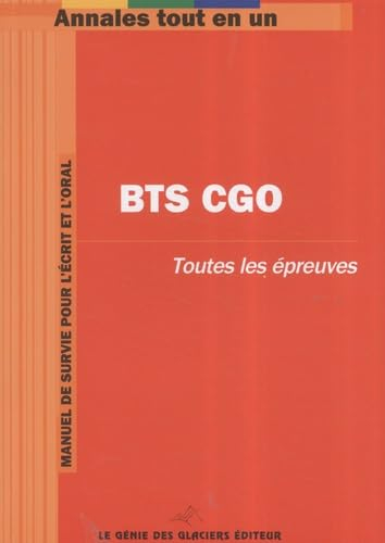 BTS CGO : toutes les épreuves