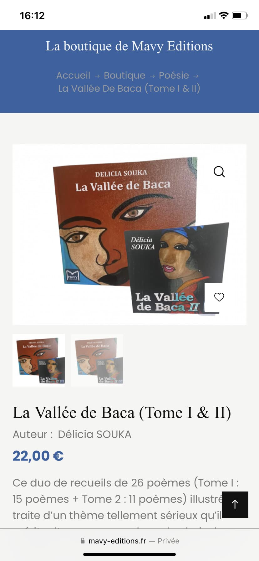 La vallée de Baca: Tome 1 et 2