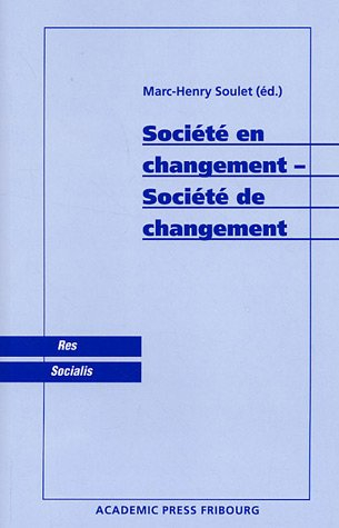 Société en changement-société de changement