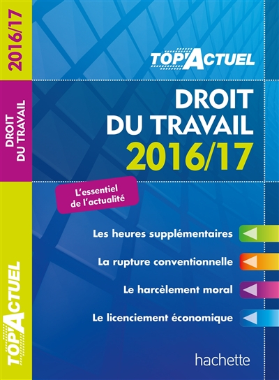Droit du travail : 2016-17